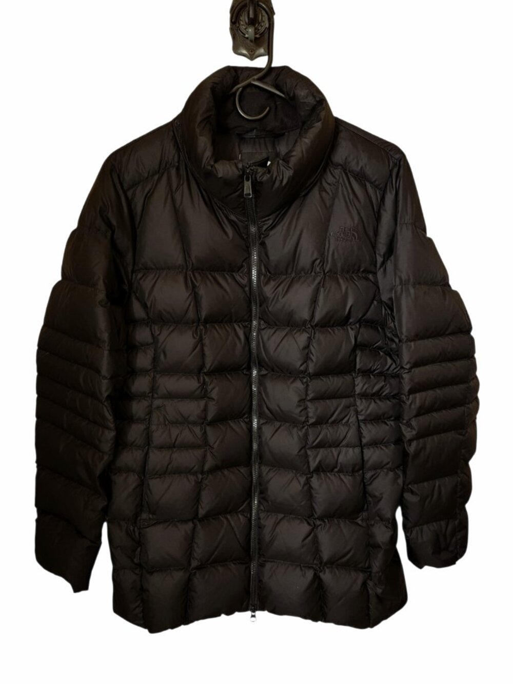 The North Face Transit II 550 Down Puffer Jacket Women's Large Black No Hood